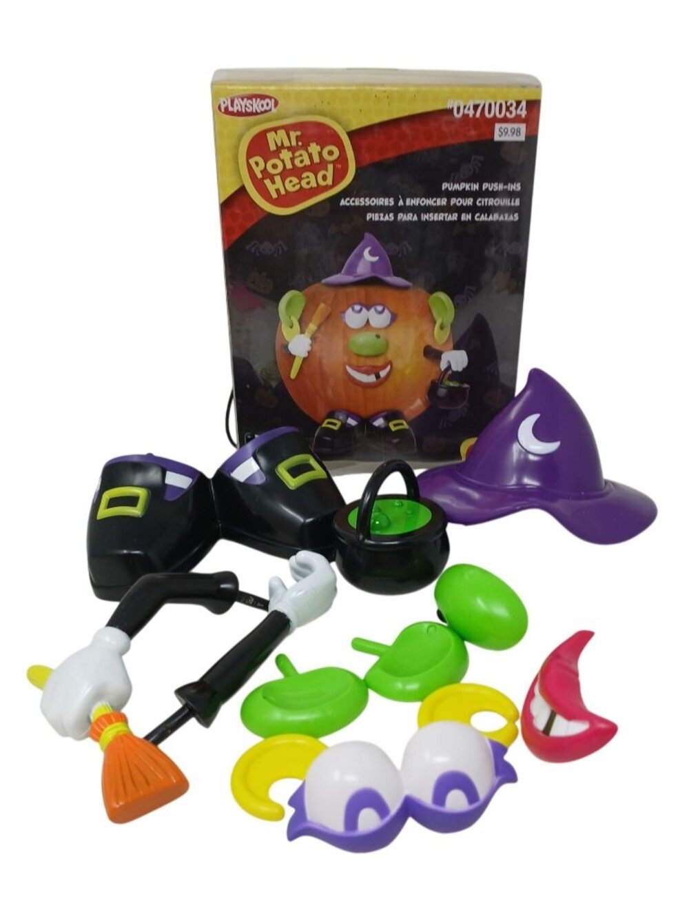 Witch Mr. Potato Head Pumpkin Push-Ins Halloween Decorating Kit 12-Pc #S-5